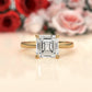 4g Cathedral Style Solitaire 2.5mm Heart Engagement Ring Setting IGI Certified 1.00 Ctw.