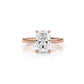 4g Cathedral Style Solitaire 2.5mm Heart Engagement Ring Setting IGI Certified 1.00 Ctw.
