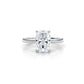 4g Cathedral Style Solitaire 2.5mm Heart Engagement Ring Setting IGI Certified 1.00 Ctw.