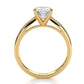4g Cathedral Style Solitaire 2.5mm Heart Engagement Ring Setting IGI Certified 1.00 Ctw.