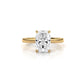 4g Cathedral Style Solitaire 2.5mm Heart Engagement Ring Setting IGI Certified 1.00 Ctw.