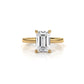 4g Cathedral Style Solitaire 2.5mm Heart Engagement Ring Setting IGI Certified 1.00 Ctw.