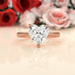 4g Cathedral Style Solitaire 2.5mm Heart Engagement Ring Setting IGI Certified 1.00 Ctw.