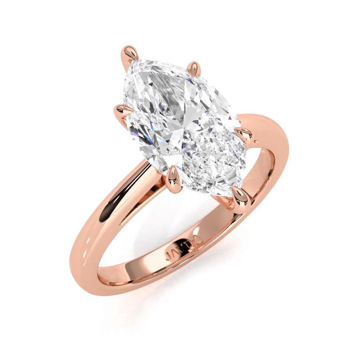 4g Cathedral Style Solitaire 2.5mm Heart Engagement Ring Setting IGI Certified 1.00 Ctw.