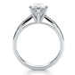 4g Cathedral Style Solitaire 2.5mm Heart Engagement Ring Setting IGI Certified 1.00 Ctw.