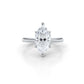 4g Cathedral Style Solitaire 2.5mm Heart Engagement Ring Setting IGI Certified 1.00 Ctw.