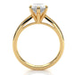 4g Cathedral Style Solitaire 2.5mm Heart Engagement Ring Setting IGI Certified 1.00 Ctw.
