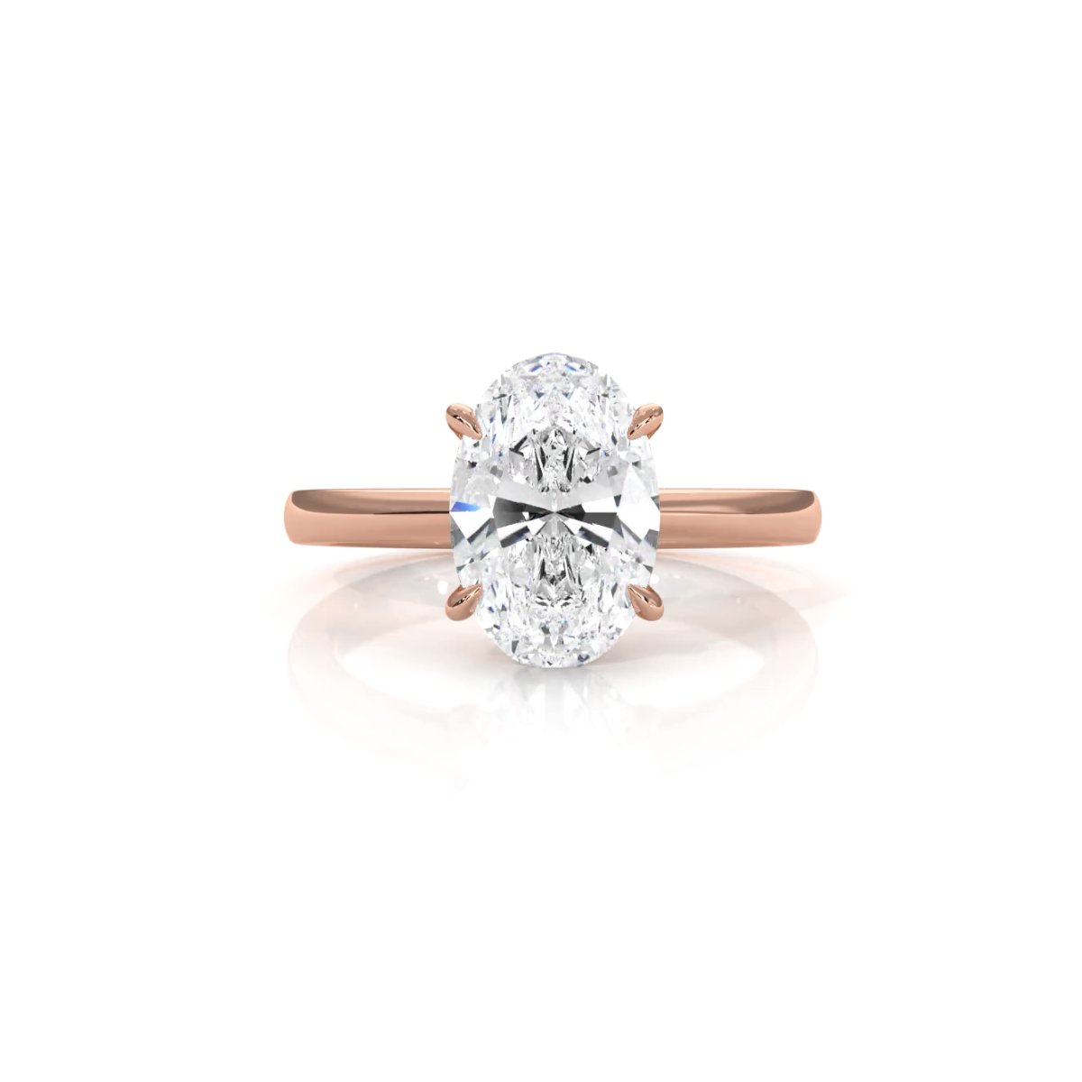 4g Cathedral Style Solitaire 2.5mm Heart Engagement Ring Setting IGI Certified 1.00 Ctw.