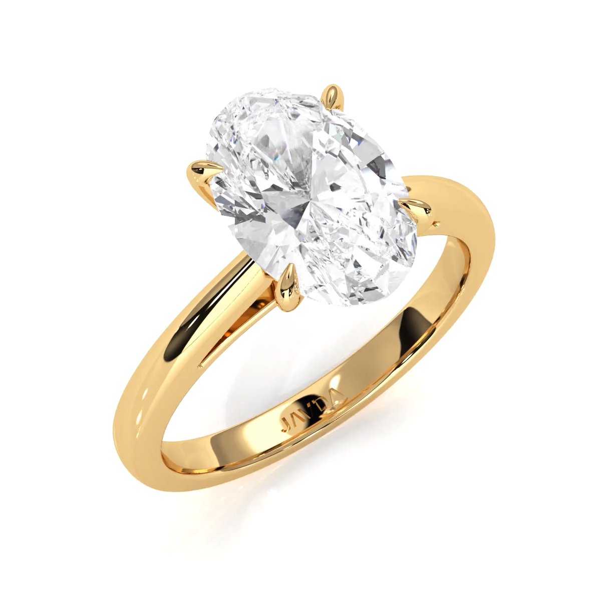 4g Cathedral Style Solitaire 2.5mm Heart Engagement Ring Setting IGI Certified 1.00 Ctw.