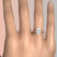 4g Cathedral Style Solitaire 2.5mm Heart Engagement Ring Setting IGI Certified 1.00 Ctw.