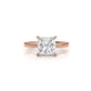 4g Cathedral Style Solitaire 2.5mm Heart Engagement Ring Setting IGI Certified 1.00 Ctw.