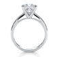 4g Cathedral Style Solitaire 2.5mm Heart Engagement Ring Setting IGI Certified 1.00 Ctw.