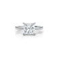 4g Cathedral Style Solitaire 2.5mm Heart Engagement Ring Setting IGI Certified 1.00 Ctw.