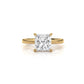 4g Cathedral Style Solitaire 2.5mm Heart Engagement Ring Setting IGI Certified 1.00 Ctw.
