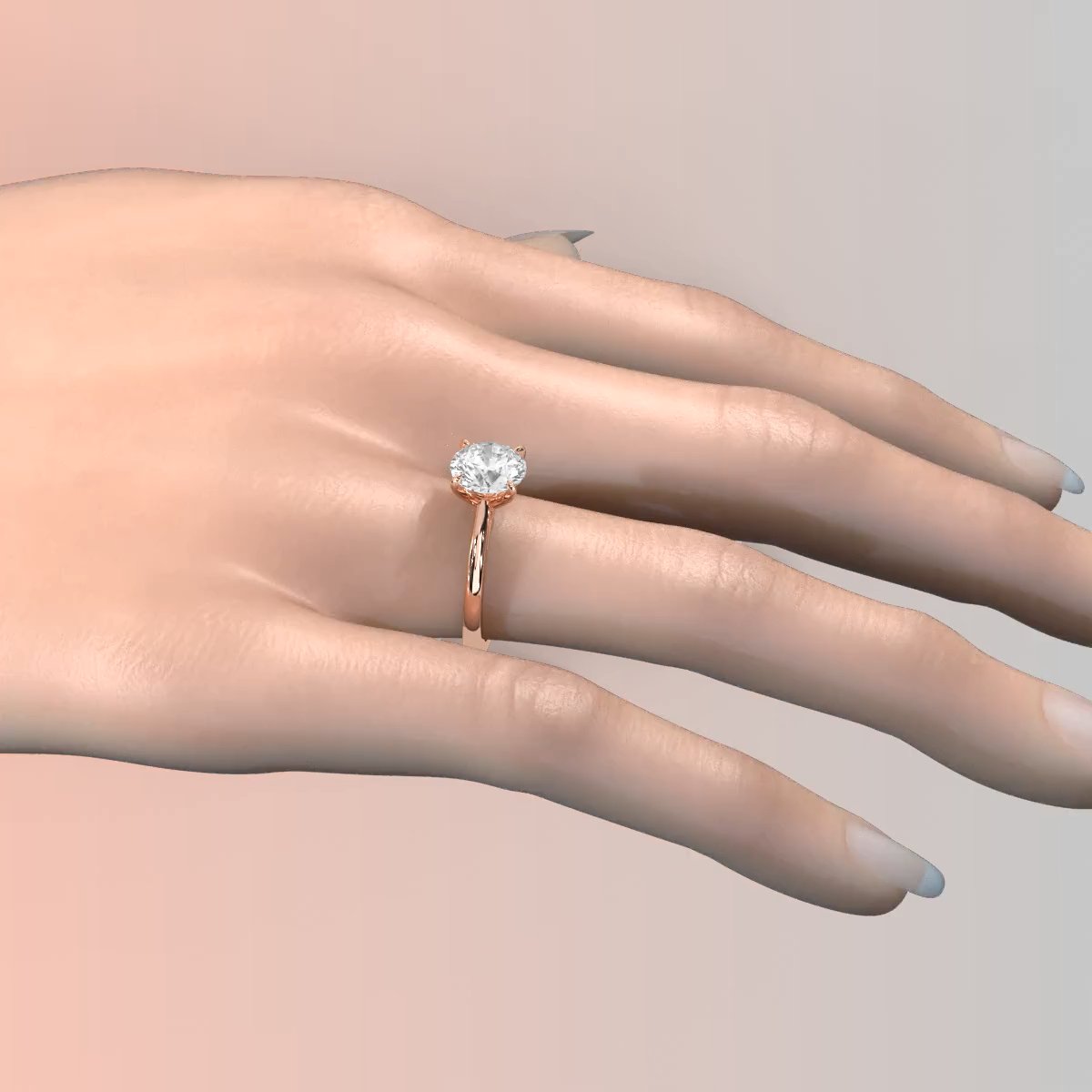 4g Cathedral Style Solitaire 2.5mm Heart Engagement Ring Setting IGI Certified 1.00 Ctw.