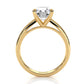 4g Cathedral Style Solitaire 2.5mm Heart Engagement Ring Setting IGI Certified 1.00 Ctw.