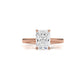 4g Cathedral Style Solitaire 2.5mm Heart Engagement Ring Setting IGI Certified 1.00 Ctw.
