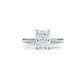 4g Cathedral Style Solitaire 2.5mm Heart Engagement Ring Setting IGI Certified 1.00 Ctw.