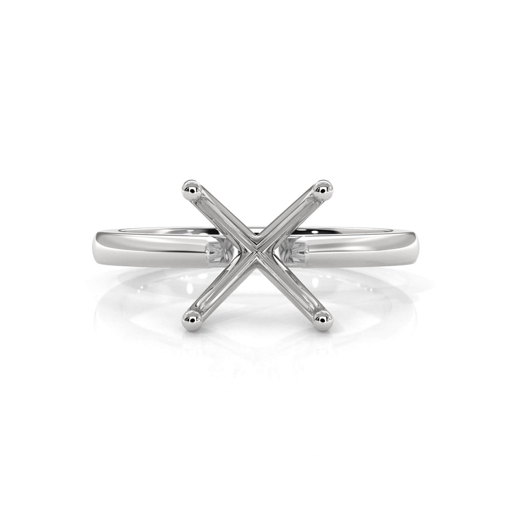 4g Cathedral Style Solitaire  Semi Mount Engagement Ring Setting 2.5mm