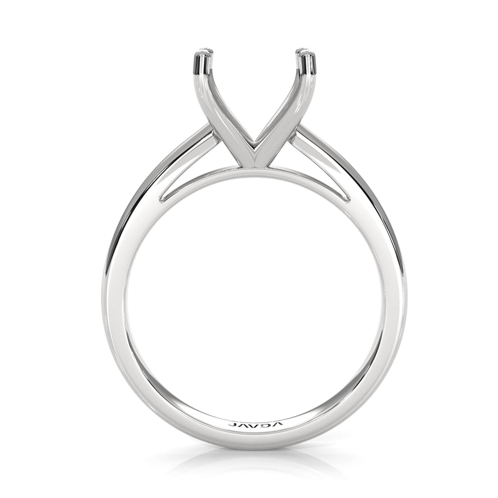 4g Cathedral Style Solitaire  Semi Mount Engagement Ring Setting 2.5mm