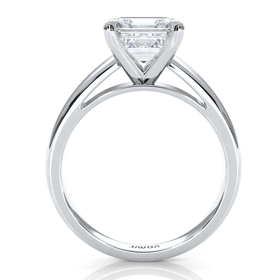 7g Cathedral Style Solitaire Lab Grown Diamond IGI Certified Engagement Ring 5.5mm 1.00 Ctw.