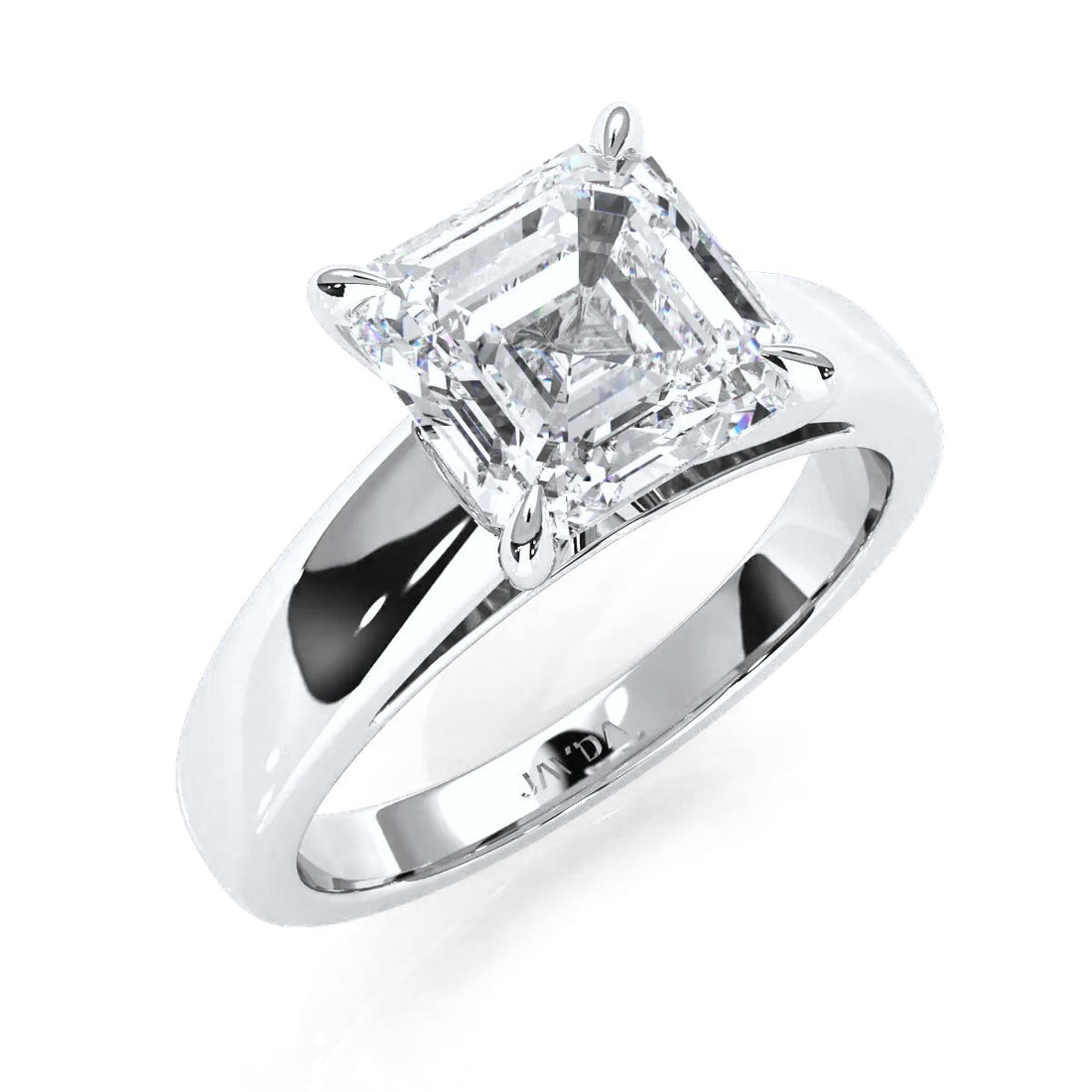7g Cathedral Style Solitaire Lab Grown Diamond IGI Certified Engagement Ring 5.5mm 1.00 Ctw.