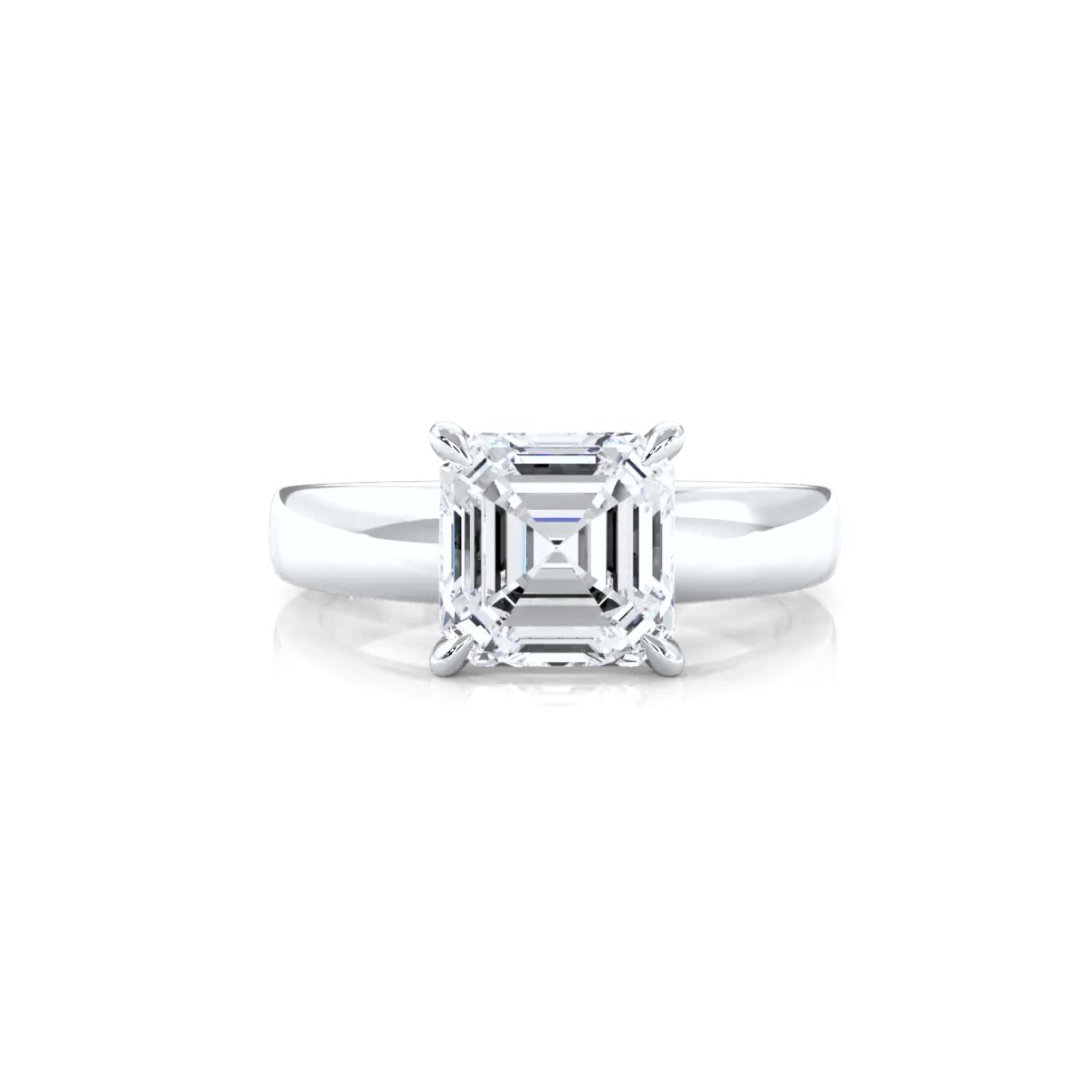 7g Cathedral Style Solitaire Lab Grown Diamond IGI Certified Engagement Ring 5.5mm 1.00 Ctw.
