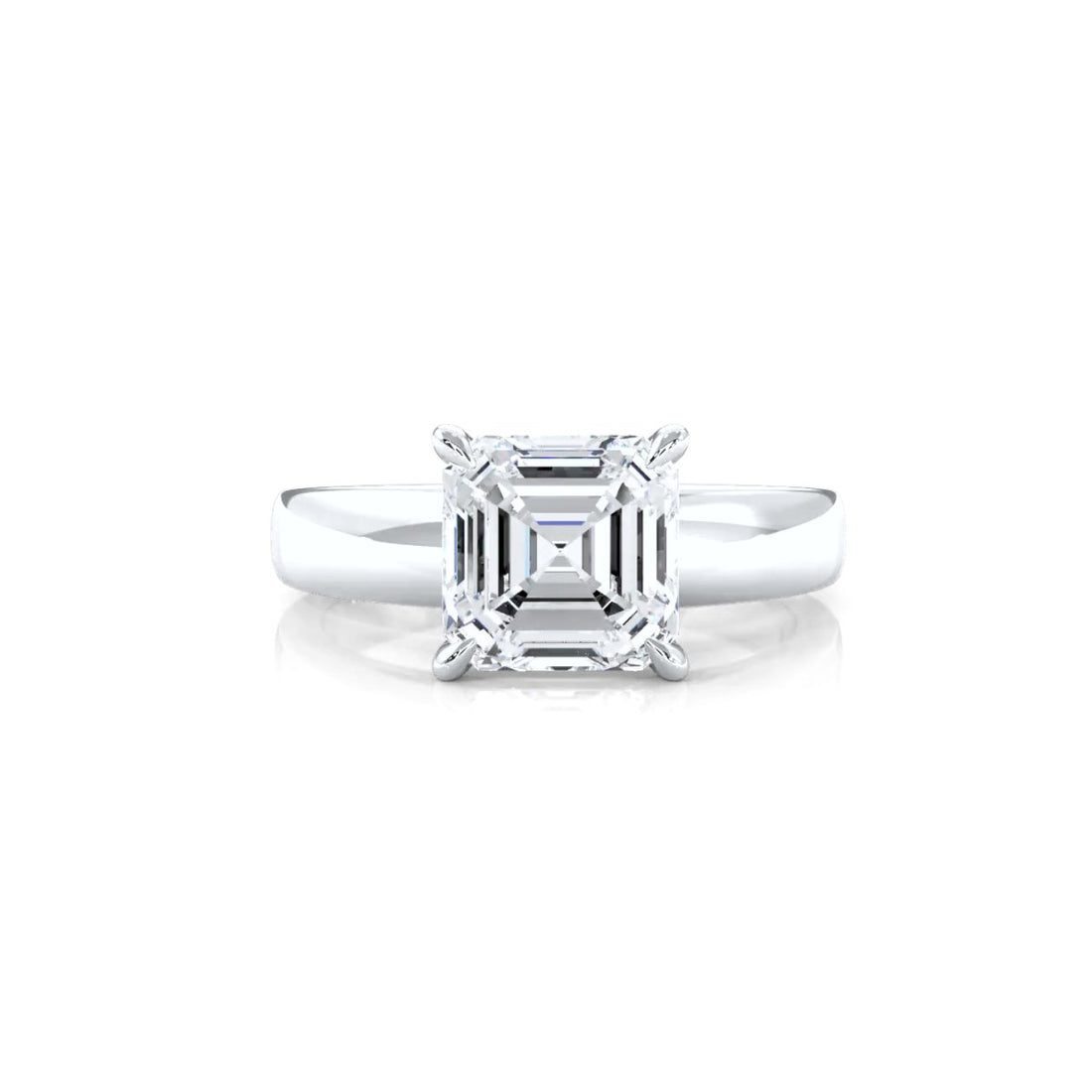 7g Cathedral Style Solitaire Lab Grown Diamond IGI Certified Engagement Ring 5.5mm 1.00 Ctw.