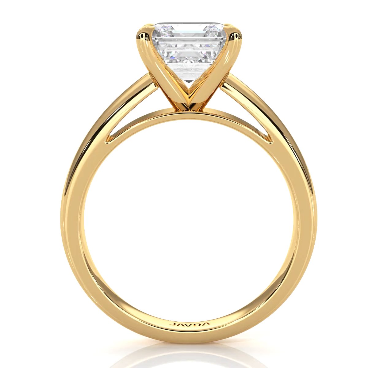 7g Cathedral Style Solitaire Lab Grown Diamond IGI Certified Engagement Ring 5.5mm 1.00 Ctw.