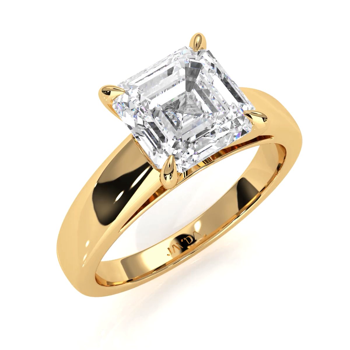 7g Cathedral Style Solitaire Lab Grown Diamond IGI Certified Engagement Ring 5.5mm 1.00 Ctw.