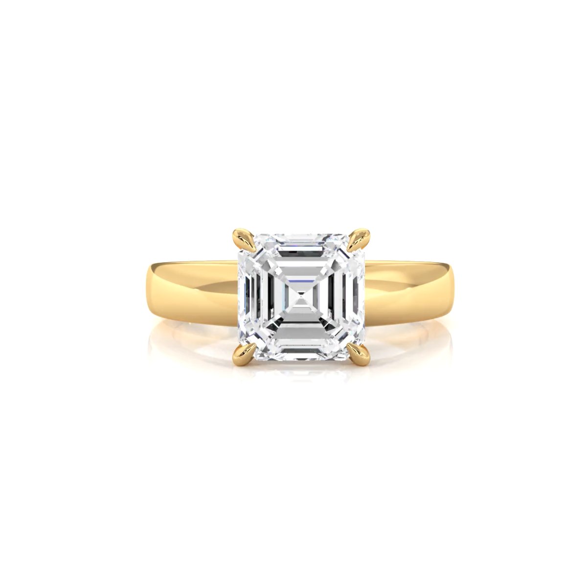 7g Cathedral Style Solitaire Lab Grown Diamond IGI Certified Engagement Ring 5.5mm 1.00 Ctw.