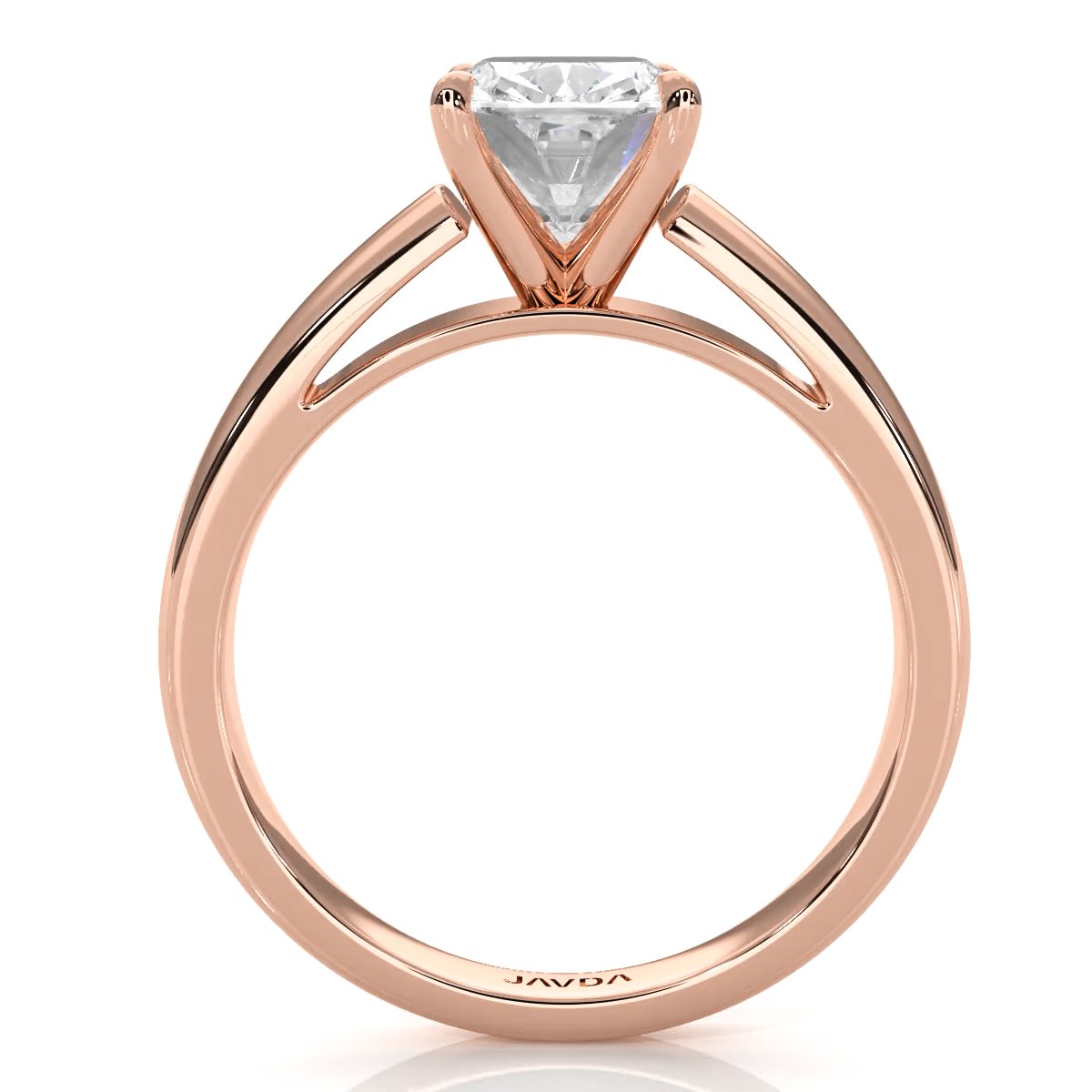 7g Cathedral Style Solitaire Lab Grown Diamond IGI Certified Engagement Ring 5.5mm 1.00 Ctw.