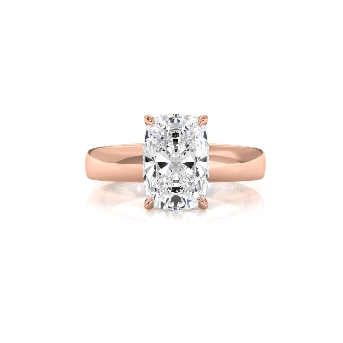 7g Cathedral Style Solitaire Lab Grown Diamond IGI Certified Engagement Ring 5.5mm 1.00 Ctw.