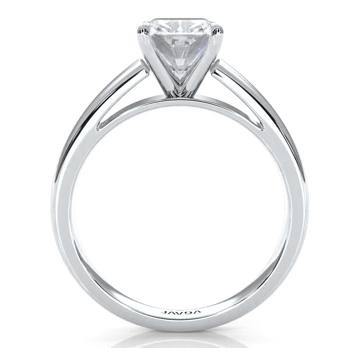 7g Cathedral Style Solitaire Lab Grown Diamond IGI Certified Engagement Ring 5.5mm 1.00 Ctw.
