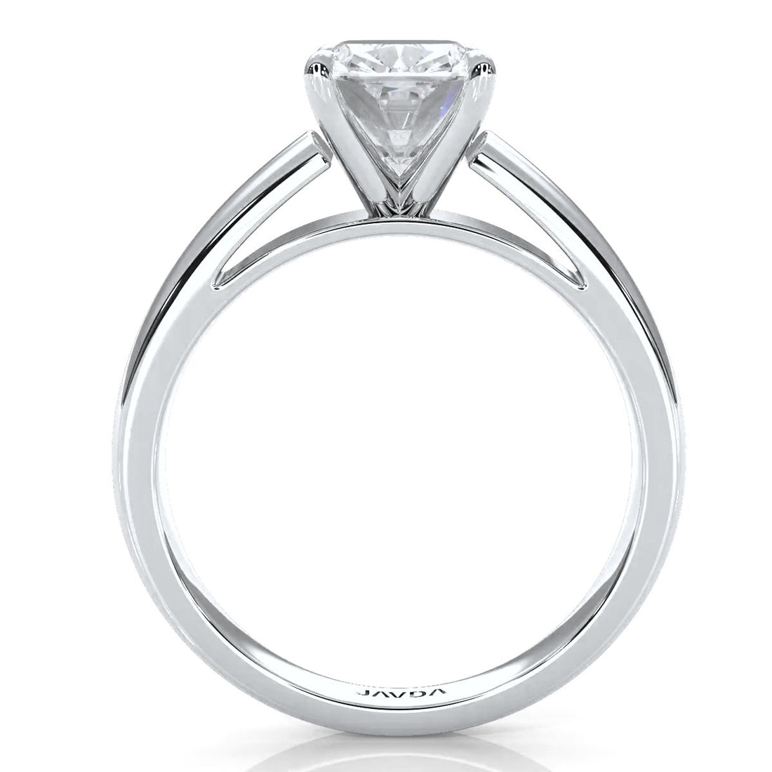 7g Cathedral Style Solitaire Lab Grown Diamond IGI Certified Engagement Ring 5.5mm 1.00 Ctw.