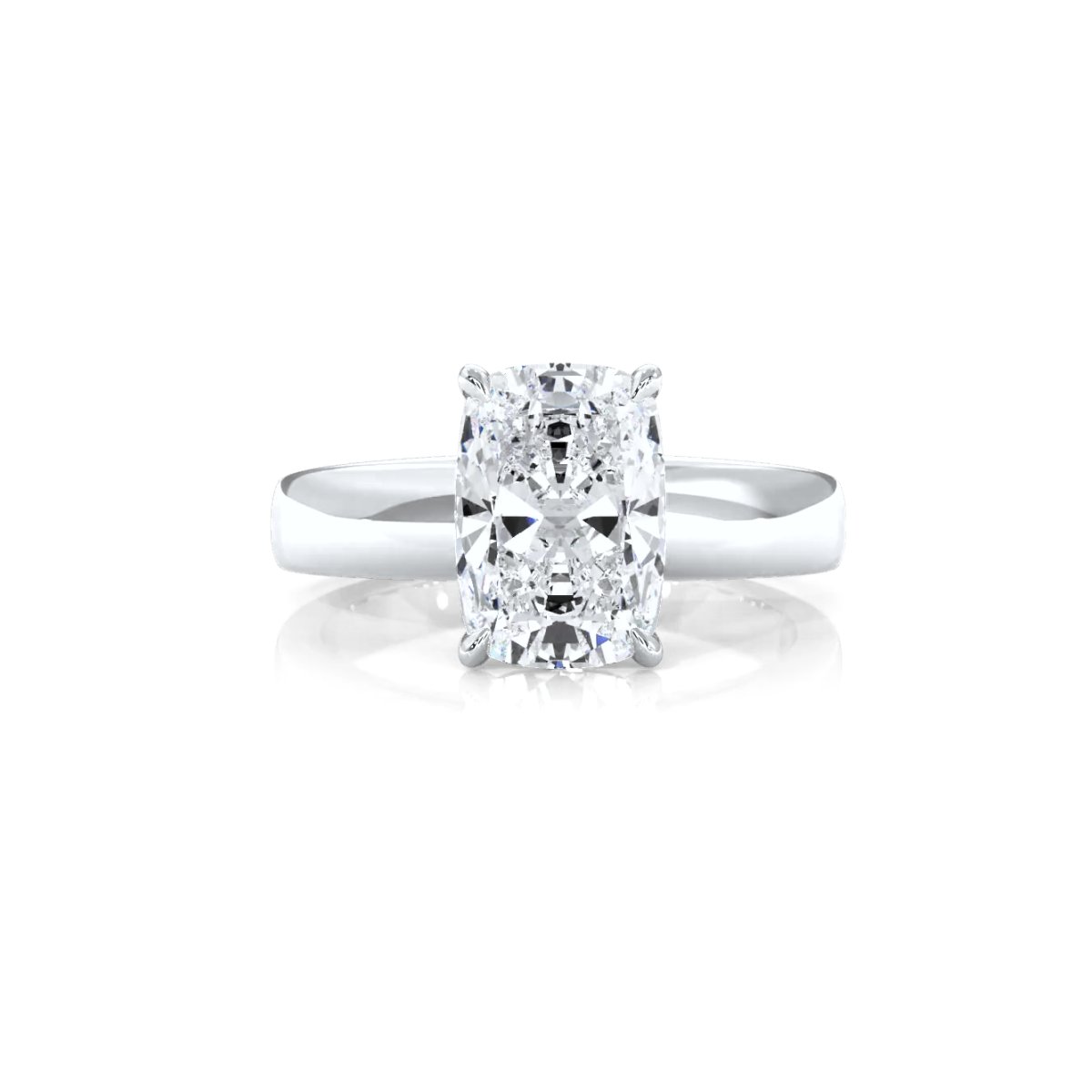 7g Cathedral Style Solitaire Lab Grown Diamond IGI Certified Engagement Ring 5.5mm 1.00 Ctw.