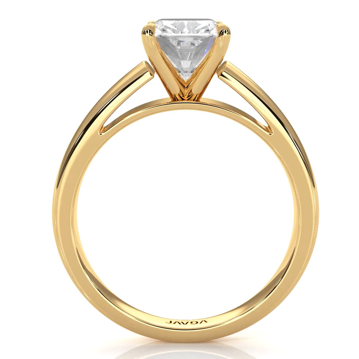 7g Cathedral Style Solitaire Lab Grown Diamond IGI Certified Engagement Ring 5.5mm 1.00 Ctw.