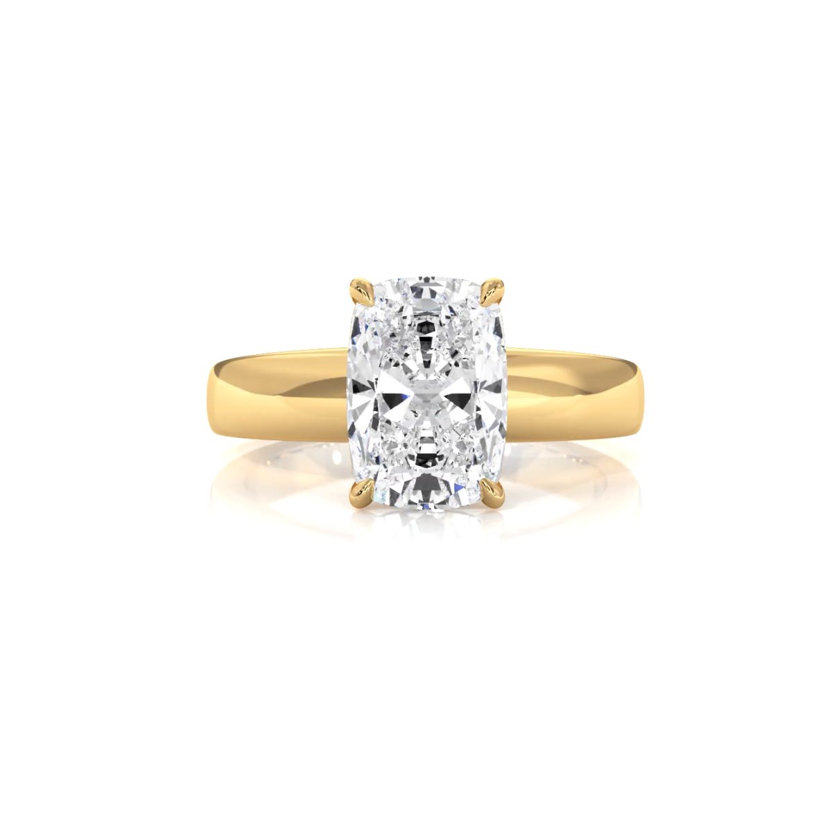7g Cathedral Style Solitaire Lab Grown Diamond IGI Certified Engagement Ring 5.5mm 1.00 Ctw.