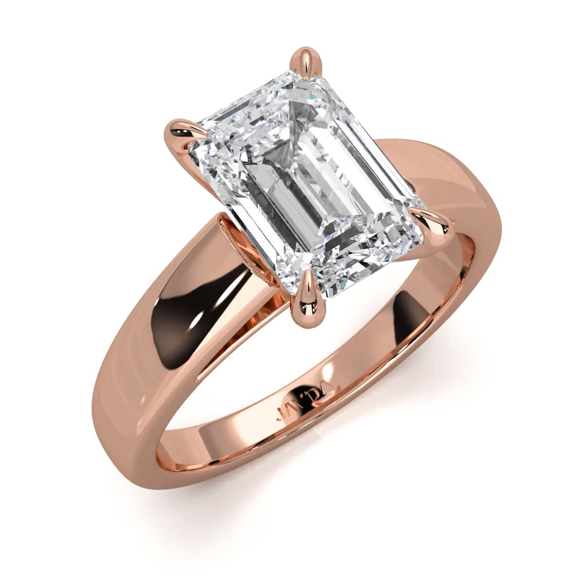 7g Cathedral Style Solitaire Lab Grown Diamond IGI Certified Engagement Ring 5.5mm 1.00 Ctw.