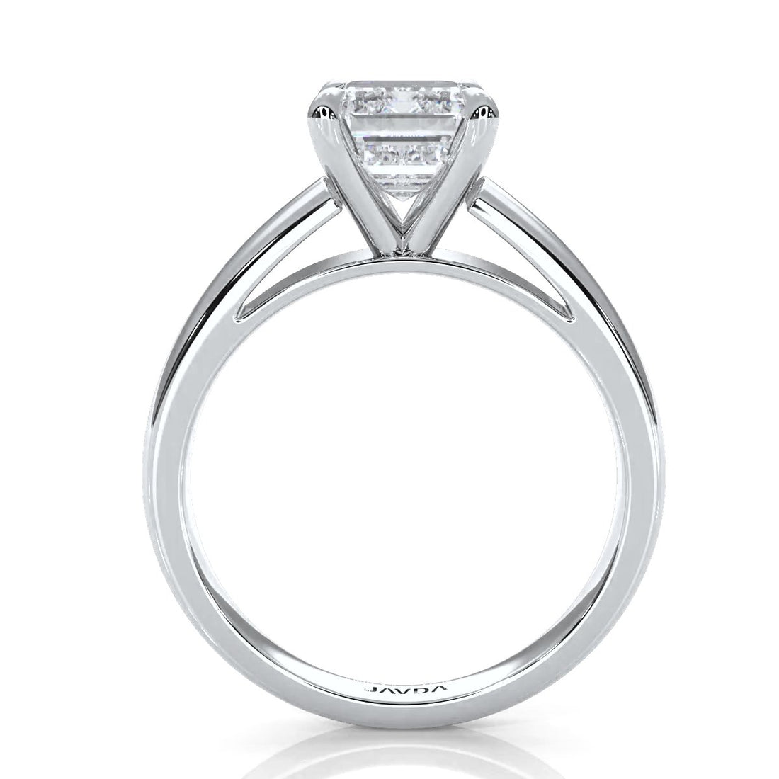 7g Cathedral Style Solitaire Lab Grown Diamond IGI Certified Engagement Ring 5.5mm 1.00 Ctw.