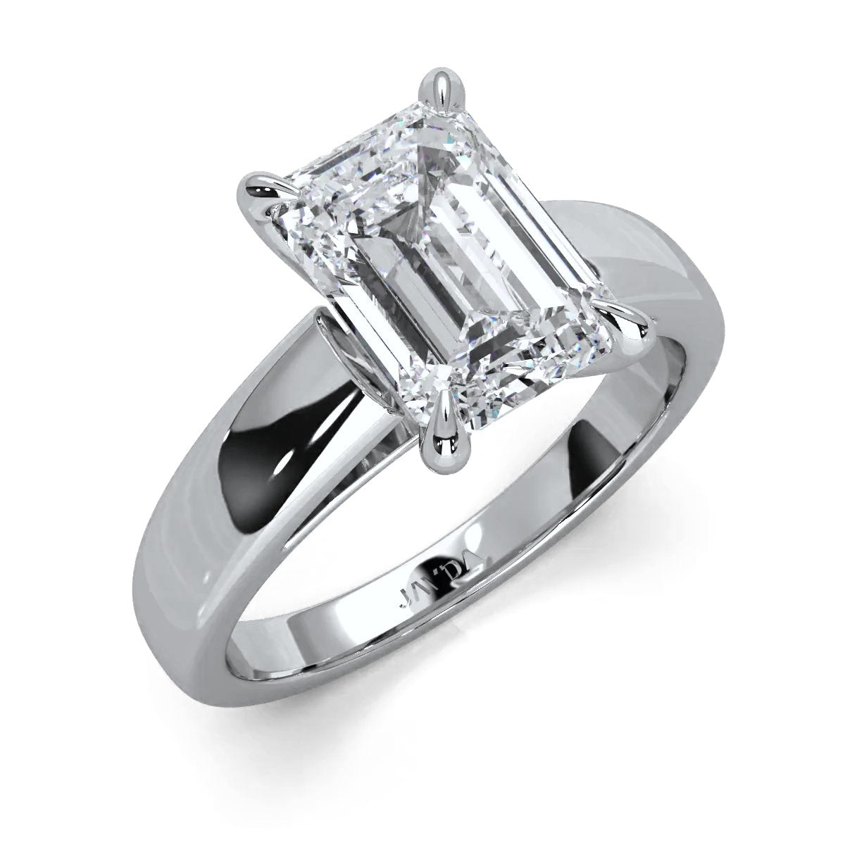 7g Cathedral Style Solitaire Lab Grown Diamond IGI Certified Engagement Ring 5.5mm 1.00 Ctw.