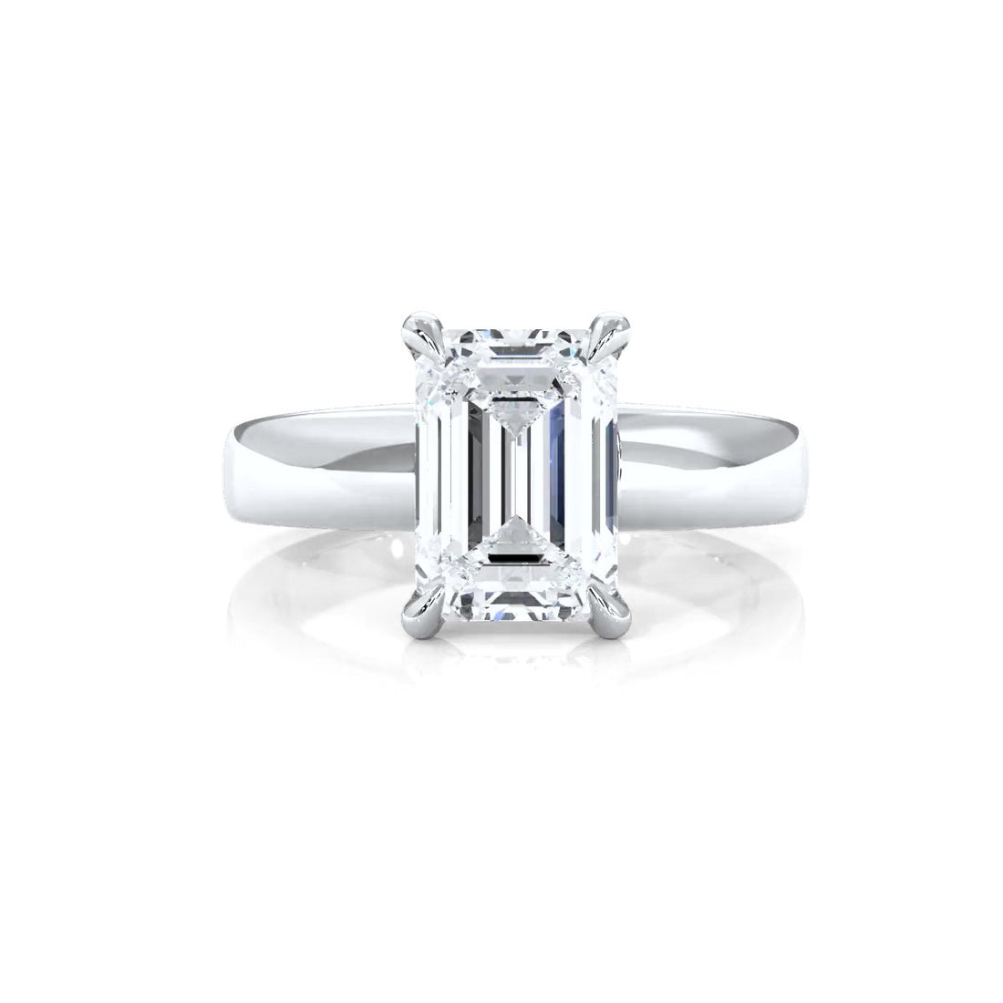 7g Cathedral Style Solitaire Lab Grown Diamond IGI Certified Engagement Ring 5.5mm 1.00 Ctw.