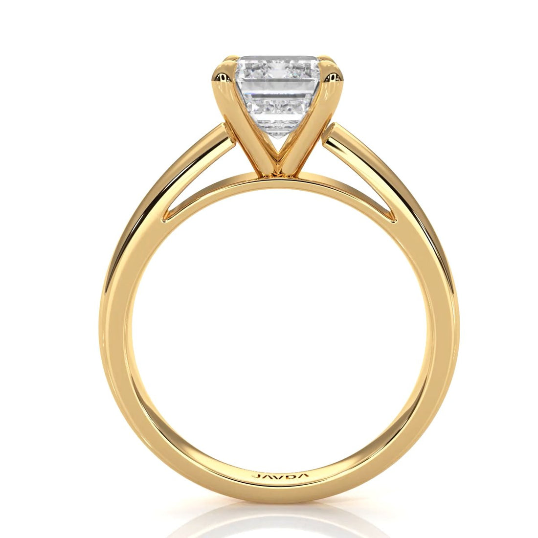 7g Cathedral Style Solitaire Lab Grown Diamond IGI Certified Engagement Ring 5.5mm 1.00 Ctw.