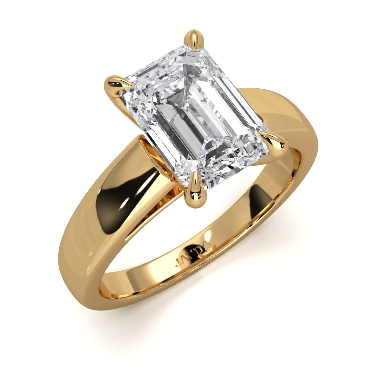 7g Cathedral Style Solitaire Lab Grown Diamond IGI Certified Engagement Ring 5.5mm 1.00 Ctw.