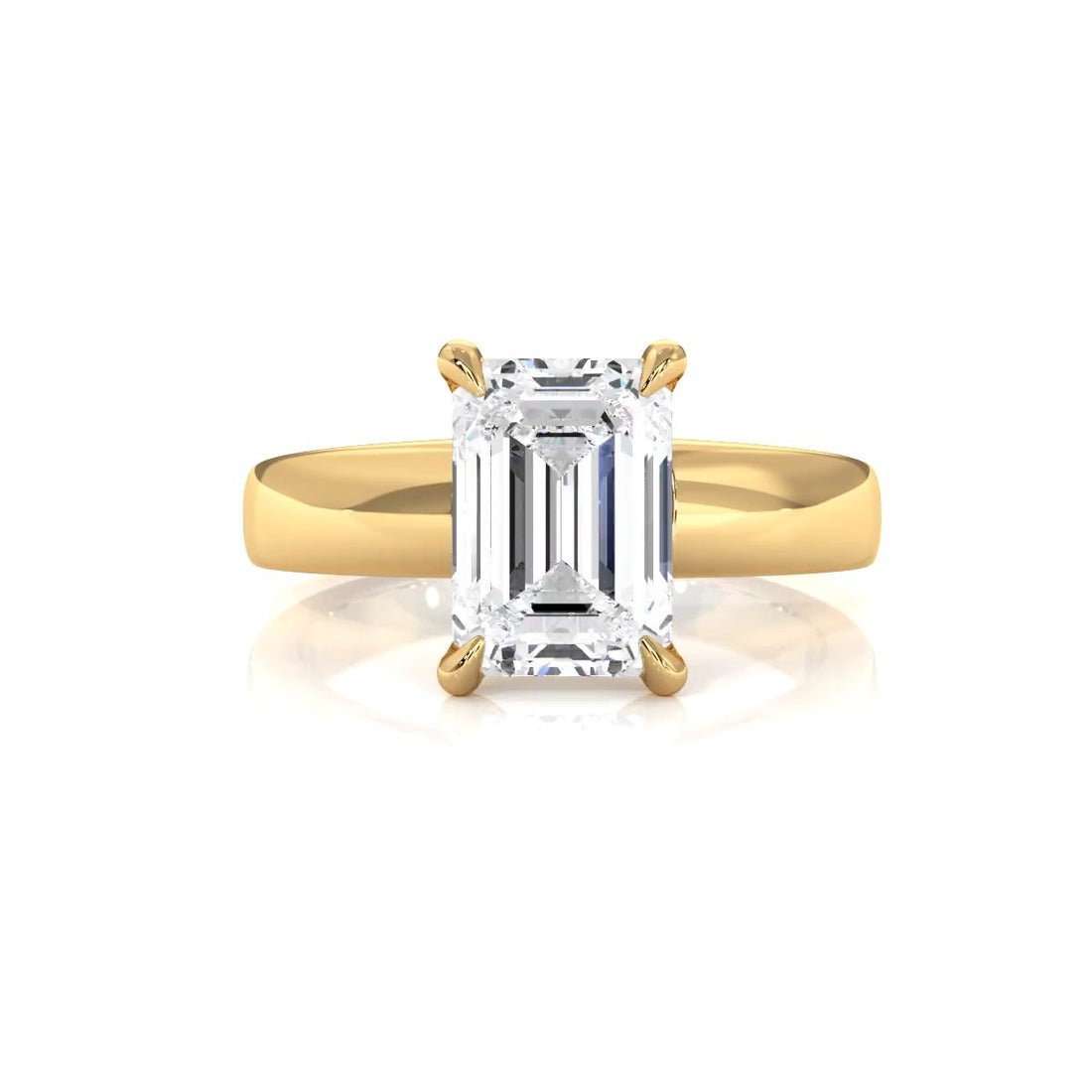 7g Cathedral Style Solitaire Lab Grown Diamond IGI Certified Engagement Ring 5.5mm 1.00 Ctw.