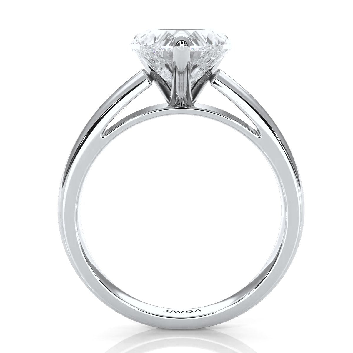 7g Cathedral Style Solitaire Lab Grown Diamond IGI Certified Engagement Ring 5.5mm 1.00 Ctw.
