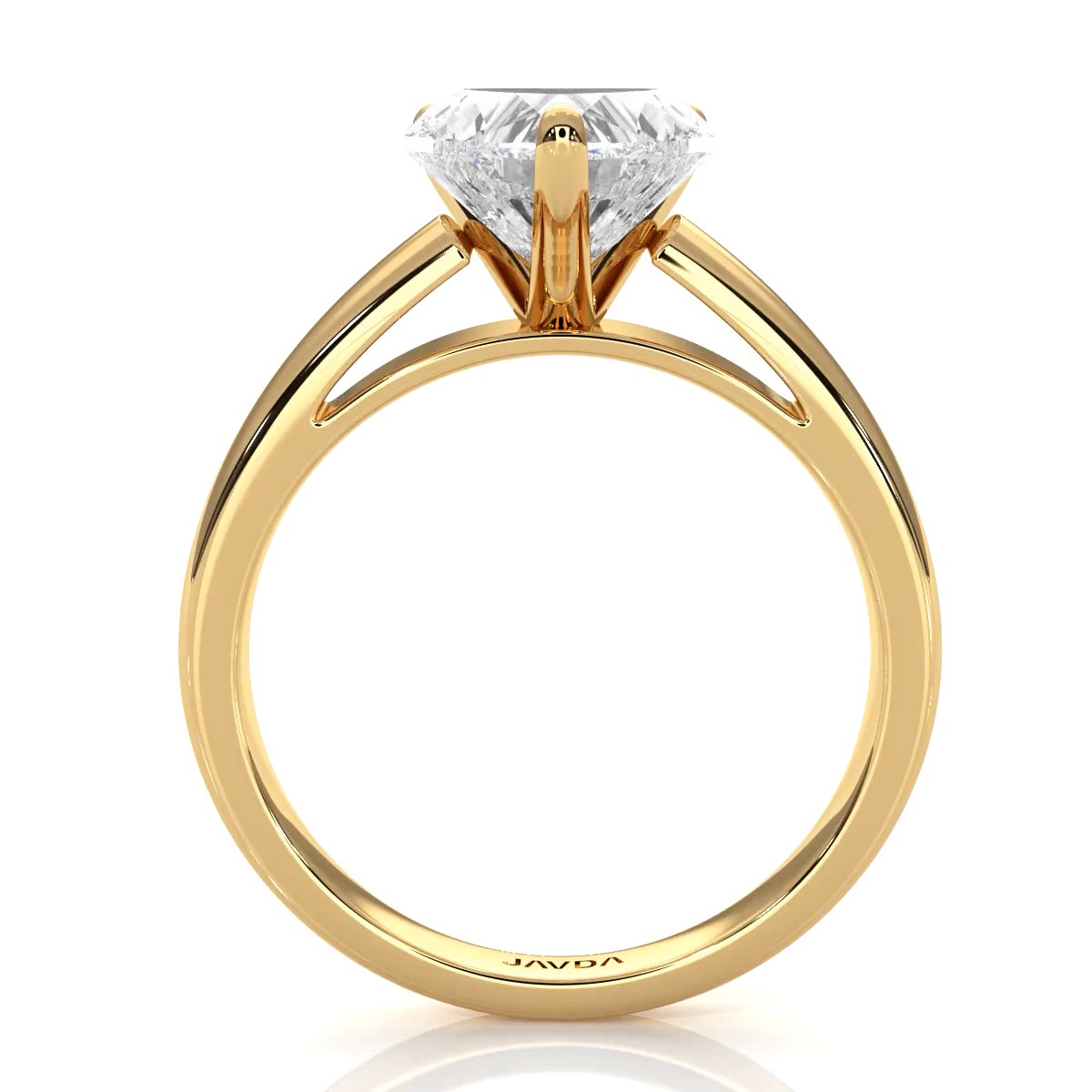 7g Cathedral Style Solitaire Lab Grown Diamond IGI Certified Engagement Ring 5.5mm 1.00 Ctw.
