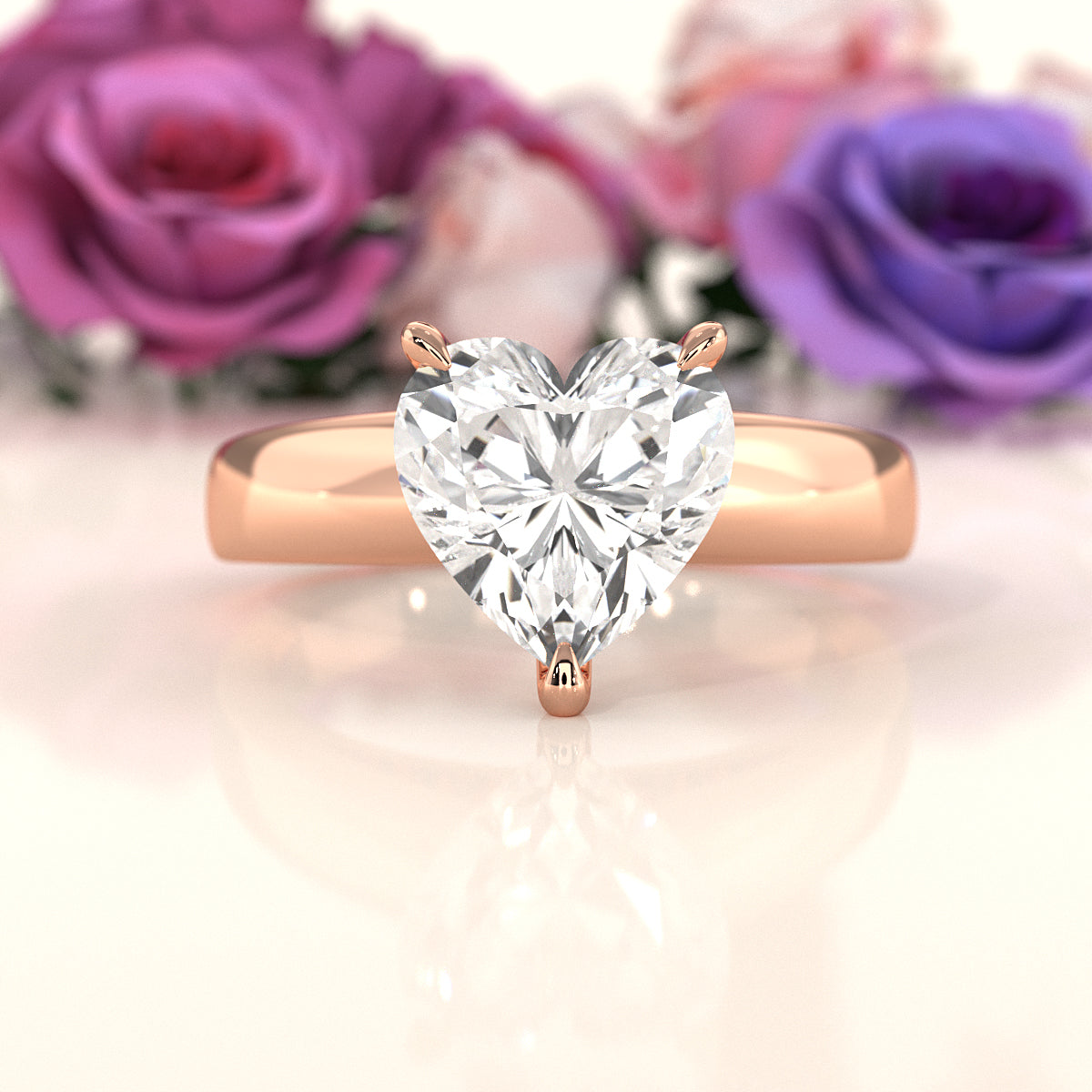 7g Cathedral Style Solitaire Lab Grown Diamond IGI Certified Engagement Ring 5.5mm 1.00 Ctw.