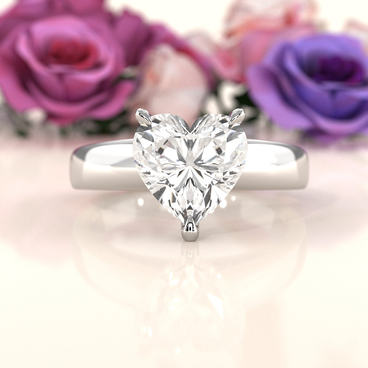 7g Cathedral Style Solitaire Lab Grown Diamond IGI Certified Engagement Ring 5.5mm 1.00 Ctw.