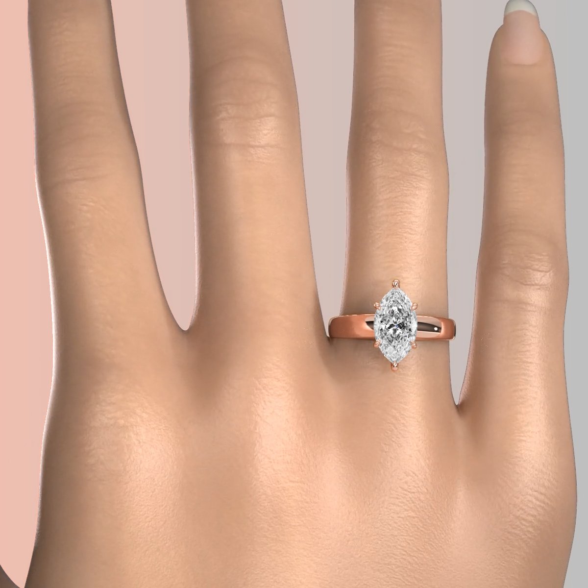 7g Cathedral Style Solitaire Lab Grown Diamond IGI Certified Engagement Ring 5.5mm 1.00 Ctw.